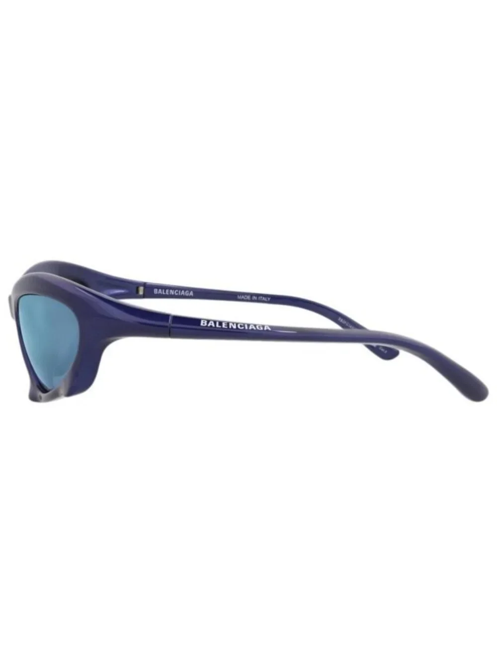 New Balenciaga Mens Shield/Wrap Blue Blue Blue Fashion Designer Sunglasses